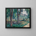 La piscine au Jas de Bouffan - Paul Cézanne — inramlat konstverk på väggen