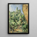 Le rocher rouge - Paul Cézanne — inramlat konstverk på väggen