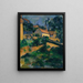 Route du Tournant à Montgeroult - Paul Cézanne — inramlat konstverk på väggen