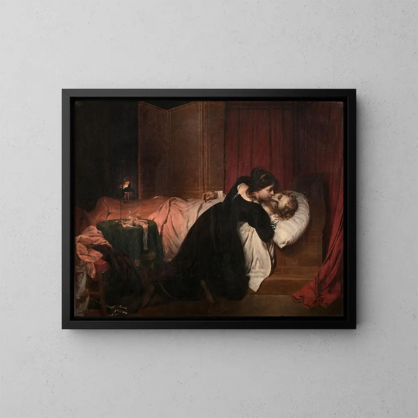 Les suites d'un duel - Paul Delaroche — inramlat konstverk på väggen