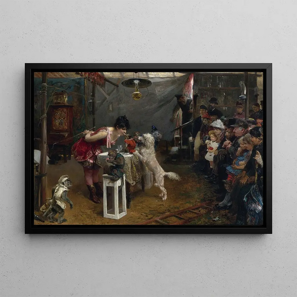 Tours de foire - Paul Friedrich Meyerheim — inramlat konstverk på väggen