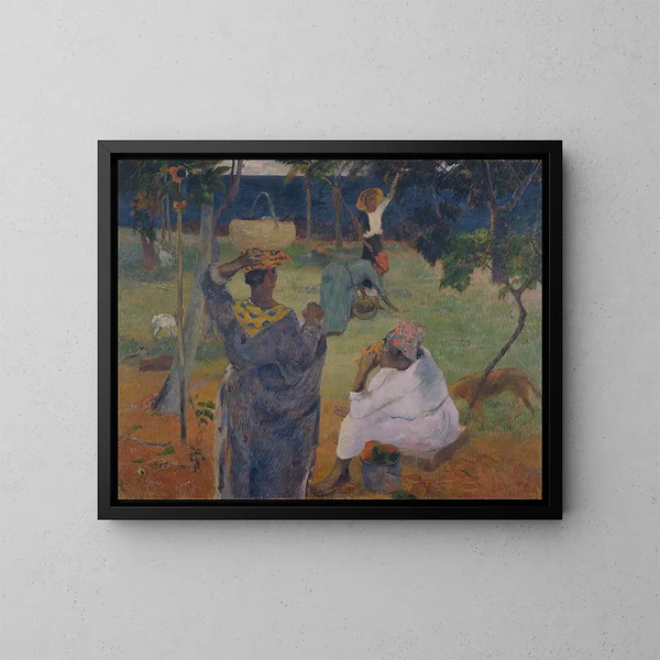 Bland mangos i Martinique - Paul Gauguin — inramlat konstverk på väggen