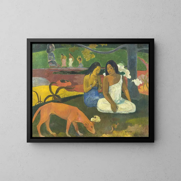 Joie d'Arearea - Paul Gauguin — inramlat konstverk på väggen