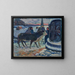 Natt av jul, välsignelsen av oxarna - Paul Gauguin — inramlat konstverk på väggen