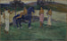Komposition med figurer och en häst - Paul Gauguin — vy av konstverket