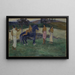 Komposition med figurer och en häst - Paul Gauguin — inramlat konstverk på väggen