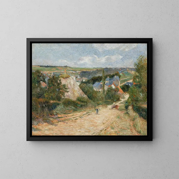 Entré till Osny-by - Paul Gauguin — inramlat konstverk på väggen