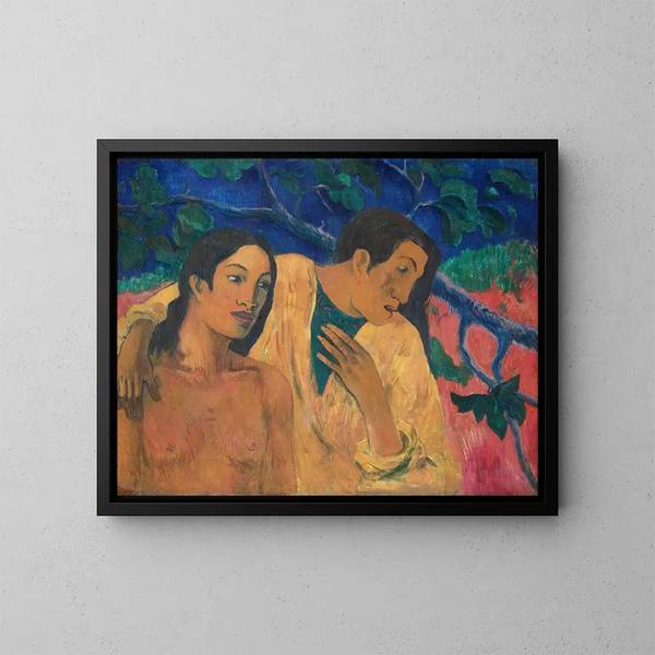 Evasion i Tahiti - Paul Gauguin — inramlat konstverk på väggen