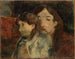 Figurer i ett inre - Paul Gauguin — vy av konstverket