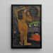 Hina Tefatou La Lune et la Terre - Paul Gauguin — inramlat konstverk på väggen