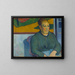 Madame Roulin - Paul Gauguin — inramlat konstverk på väggen