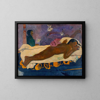 L'âme des ancêtres - Paul Gauguin — inramlat konstverk på väggen