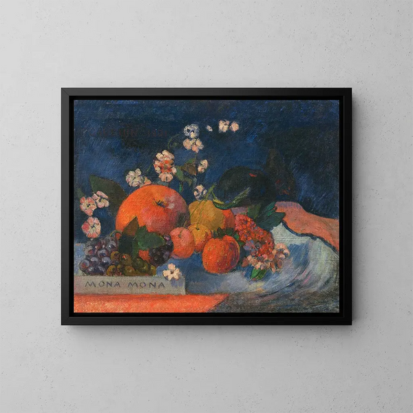 Mona Lisa - Paul Gauguin — inramlat konstverk på väggen