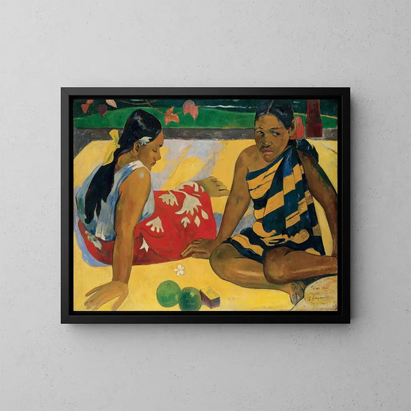 Parau Api Vilka nyheter - Paul Gauguin — inramlat konstverk på väggen