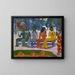 Le marché - Paul Gauguin — inramlat konstverk på väggen