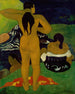 Tahitiska kvinnor i bad - Paul Gauguin — vy av konstverket