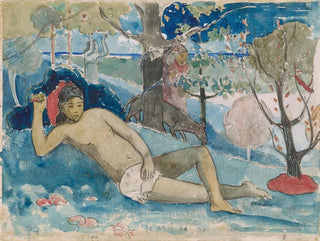 Den vilda kvinnan - Paul Gauguin — vy av konstverket