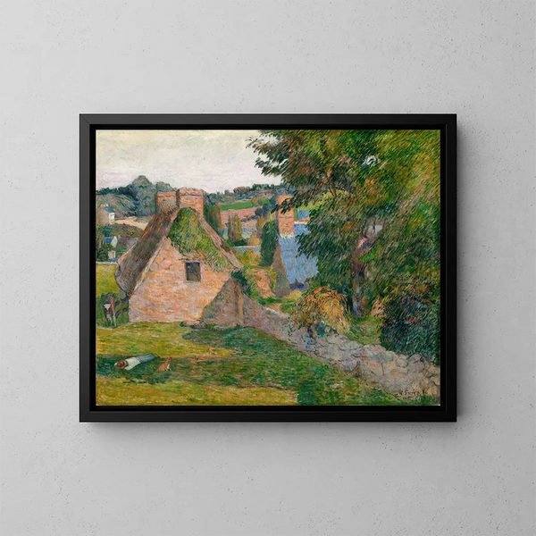 Le champ de DeroutLollichon - Paul Gauguin — inramlat konstverk på väggen