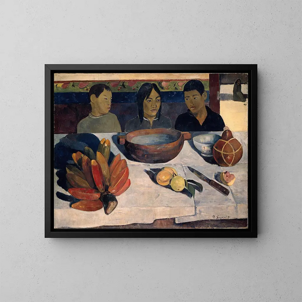 Le Repas aussi appelé Bananes - Paul Gauguin — inramlat konstverk på väggen
