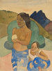 två tahitiska kvinnor i ett landskap - Paul Gauguin — vy av konstverket