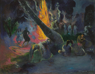 Upa Upa, dansen av elden - Paul Gauguin — vy av konstverket