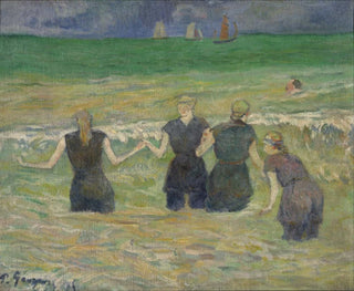kvinnor som badar - Paul Gauguin — vy av konstverket