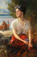 La jolie pêcheuse - Paul Hermann Wagner — vy av konstverket