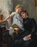 La Petite couturière - Paul Hermann Wagner — vy av konstverket