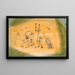 Trio abstrakt - Paul Klee — inramlat konstverk på väggen