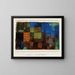 Quartier en montée - Paul Klee — inramlat konstverk på väggen
