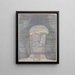 Tête d'athlète - Paul Klee — inramlat konstverk på väggen