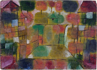 Träd och arkitektur: rytmer - Paul Klee — vy av konstverket