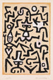 skådespelare - Paul Klee — inramlat konstverk på väggen