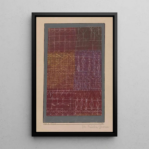 Rideau - Paul Klee — inramlat konstverk på väggen