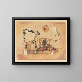 Le ténor héroïque en tant que chanteur de concert - Paul Klee — inramlat konstverk på väggen