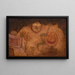 Le serpent sur l'échelle - Paul Klee — inramlat konstverk på väggen