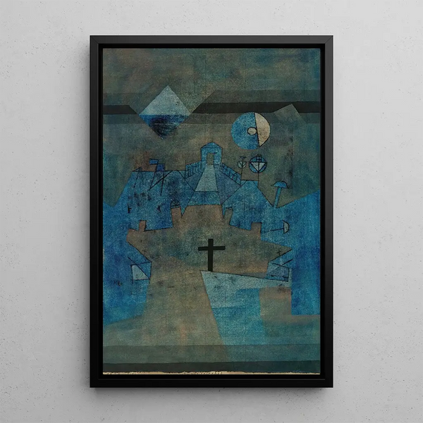 Cimetière de Dunes - Paul Klee — inramlat konstverk på väggen