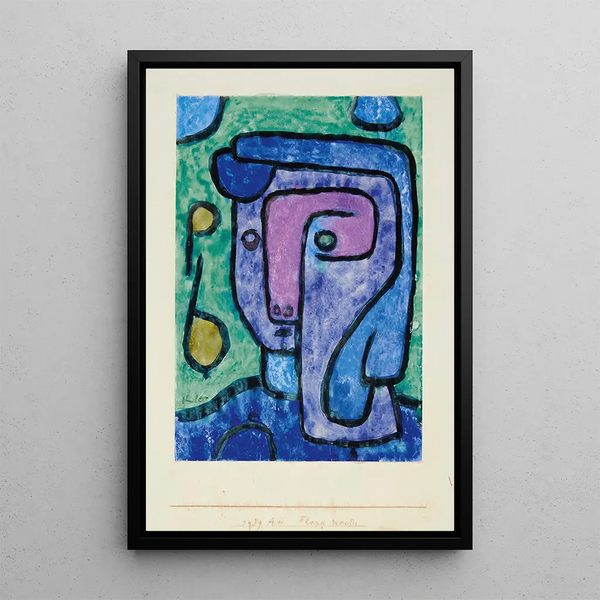 Flore Nocturne - Paul Klee — inramlat konstverk på väggen