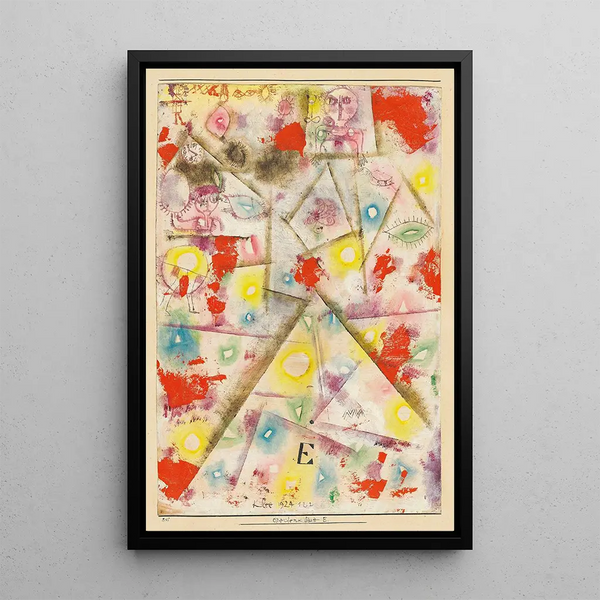 blad minnesmärke E - Paul Klee — inramlat konstverk på väggen