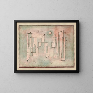Fondation Grundfeste - Paul Klee — inramlat konstverk på väggen