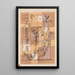 Scène Hoffmannienne - Paul Klee — inramlat konstverk på väggen