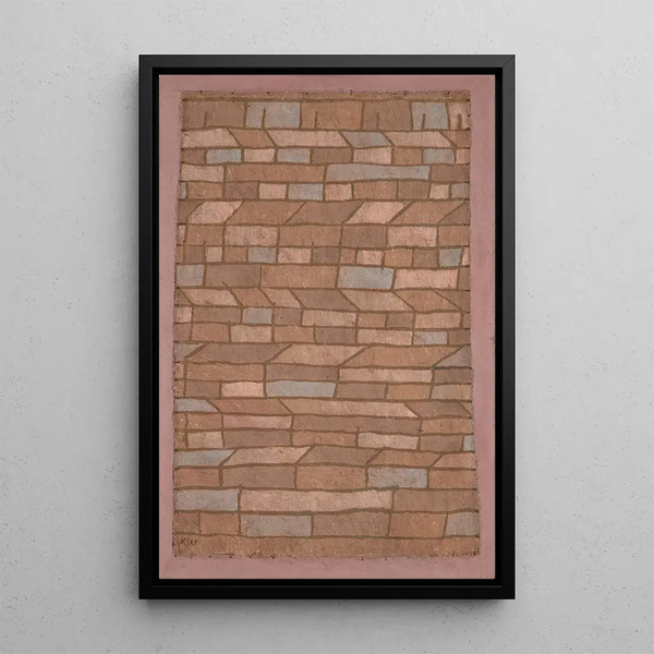 Hutte - Paul Klee — inramlat konstverk på väggen