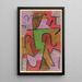 Indien - Paul Klee — inramlat konstverk på väggen