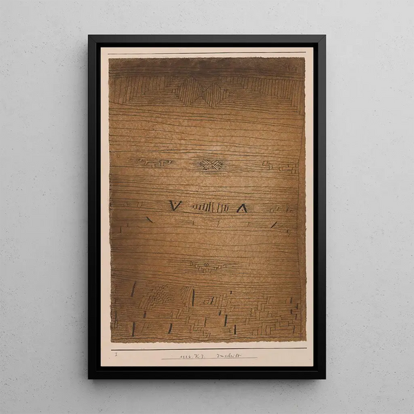 Inscription - Paul Klee — inramlat konstverk på väggen