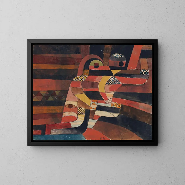Amants - Paul Klee — inramlat konstverk på väggen