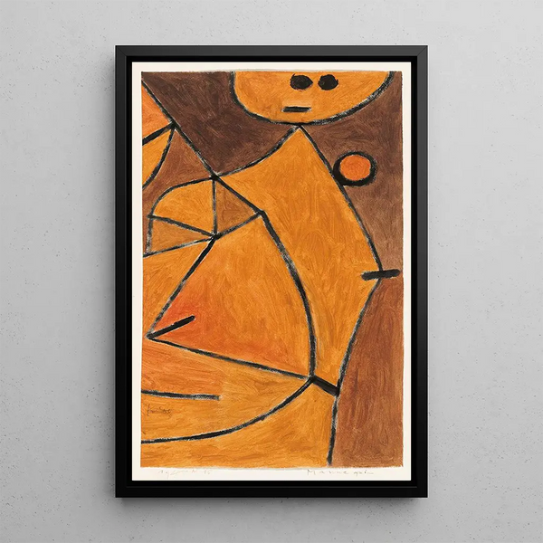 Mannequin - Paul Klee — inramlat konstverk på väggen