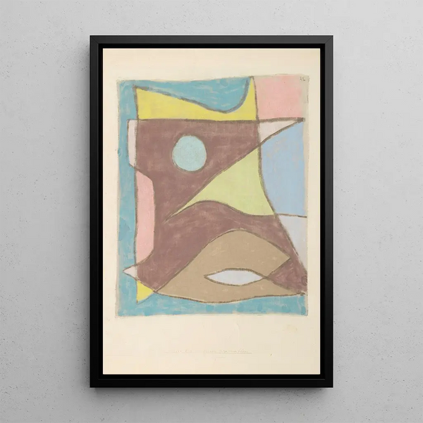 Masque de Guide Sous-Marin - Paul Klee — inramlat konstverk på väggen