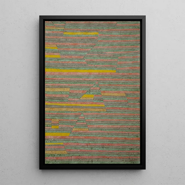 Monuments à G - Paul Klee — inramlat konstverk på väggen