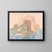 Mythe d'une île - Paul Klee — inramlat konstverk på väggen