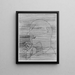 Le vieil homme qui compte - Paul Klee — inramlat konstverk på väggen
